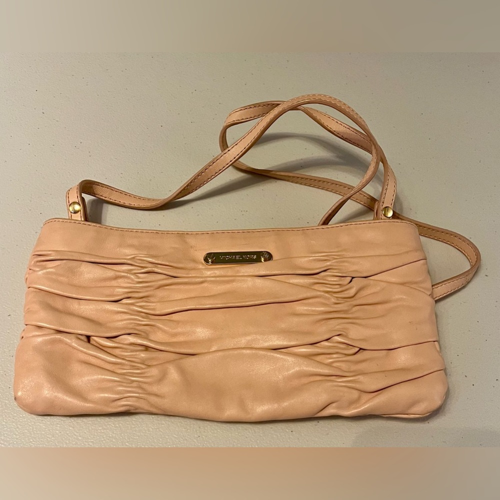 Michael Kors Pink Leather Clutch